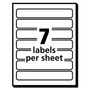 Avery Removable File Folder Labels with Sure Feed Technology, 0.66 x 3.44, White, 7/Sheet, 36 Sheets/Pack AVE5230 View Product Image
