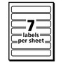 Avery Removable File Folder Labels with Sure Feed Technology, 0.66 x 3.44, White, 7/Sheet, 36 Sheets/Pack (AVE5230) View Product Image