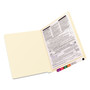 Smead End Tab Fastener Folders with Reinforced Straight Tabs, 11-pt Manila, 1 Fastener, Letter Size, Manila Exterior, 50/Box View Product Image