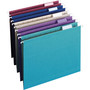 Smead Colored Hanging File Folders with 1/5 Cut Tabs, Letter Size, 1/5-Cut Tabs, Assorted Jewel Tone Colors, 25/Box View Product Image