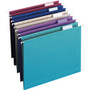 Smead Colored Hanging File Folders with 1/5 Cut Tabs, Letter Size, 1/5-Cut Tabs, Assorted Jewel Tone Colors, 25/Box View Product Image