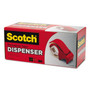 Scotch Compact and Quick Loading Dispenser for Box Sealing Tape, 3" Core, For Rolls Up to 2" x 60 yds, Red (MMMDP300RD) View Product Image