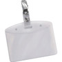 Avery Secure Top Clip-Style Badge Holders, Horizontal, 2 1/4 x 3 1/2, Clear, 50/Box (AVE2921) View Product Image
