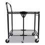 Bostitch Stowaway Folding Carts, Metal, 2 Shelves, 250 lb Capacity, 29.63" x 37.25" x 18", Black (BOSBSACSMBLK) View Product Image