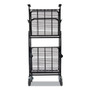 Bostitch Stowaway Folding Carts, Metal, 2 Shelves, 250 lb Capacity, 29.63" x 37.25" x 18", Black (BOSBSACSMBLK) View Product Image