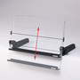 3M In-Line Freestanding Copyholder, 300 Sheet Capacity, Plastic, Black/Clear (MMMDH640) View Product Image