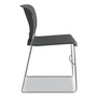 HON Olson Stacker High Density Chair, Supports Up to 300 lb, 17.75" Seat Height, Lava Seat, Lava Back, Chrome Base, 4/Carton View Product Image