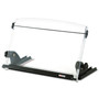 3M In-Line Adjustable Desktop Copyholder,150 Sheet Capacity, Plastic, Black/Clear (MMMDH630) View Product Image