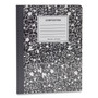 Universal Composition Book, Wide/Legal Rule, Black Marble Cover, (100) 9.75 x 7.5 Sheets UNV20930 View Product Image