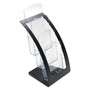 deflecto 3-Tier Literature Holder, Leaflet Size, 6.75w x 6.94d x 13.31h, Black (DEF693604) View Product Image