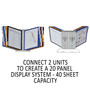 Durable InstaView Expandable Desktop Reference System, 10 Panels, Assorted Borders View Product Image