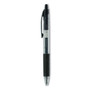 Universal Comfort Grip Gel Pen, Retractable, Medium 0.7 mm, Black Ink, Clear/Black Barrel, 36/Pack View Product Image