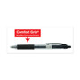 Universal Comfort Grip Gel Pen, Retractable, Medium 0.7 mm, Black Ink, Clear/Black Barrel, 36/Pack View Product Image