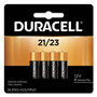 Duracell Specialty Alkaline Batteries, 21/23, 12 V, 4/Pack (DURMN21B4PK) View Product Image