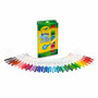 Crayola Super Tips 50-count Washable Markers - Conical Marker Point - Washable - Assorted Ink - Water Based - Clear Barrel Product Image 