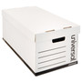 Universal Medium-Duty Easy Assembly Storage Box, Letter Files, White, 12/Carton (UNV95220) View Product Image