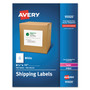 Avery White Shipping Labels-Bulk Packs, Inkjet/Laser Printers, 8.5 x 11, White, 250/Box View Product Image