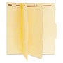 Universal Six-Section Classification Folders, 2" Expansion, 2 Dividers, 6 Fasteners, Letter Size, Manila Exterior, 15/Box View Product Image