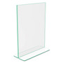 deflecto Superior Image Premium Green Edge Sign Holders, 8.5 x 11 Insert, Clear/Green View Product Image
