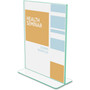 deflecto Superior Image Premium Green Edge Sign Holders, 8.5 x 11 Insert, Clear/Green View Product Image