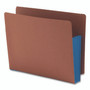 Smead Redrope Drop-Front End Tab File Pockets, Fully Lined 6.5" High Gussets, 3.5" Expansion, Letter Size, Redrope/Blue, 10/Box View Product Image