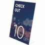 Deflecto Superior Image Slanted Sign Holders - 11" Width x 8.5" Height - Top Loading - Plastic - Clear Product Image 