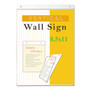 Universal Wall Mount Sign Holder, 8.5 x 11, Vertical, Clear (UNV76882) View Product Image