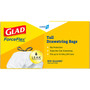 Glad Tall Kitchen Drawstring Trash Bags, 13 gal, 0.72 mil, 24" x 27.38", Gray, 100/Box (CLO78526) View Product Image