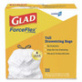 Glad CloroxPro ForceFlex Tall Kitchen Drawstring Trash Bags, 13 gal, 24 x 27.38, Gray, 100/Box View Product Image