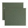Smead Box Bottom Hanging File Folders, 1" Capacity, Letter Size, Standard Green, 25/Box View Product Image