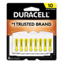 Duracell Hearing Aid Battery, #10, 16/Pack (DURDA10B16ZM10) View Product Image