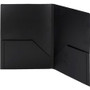 Smead Letter Pocket Folder - 8 1/2" x 11" - 50 Sheets Capacity - 2 Pocket(s) - Polypropylene - Black - (SMD87705) Product Image 