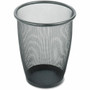 Safco Round Mesh Wastebaskets - 5 gal Capacity - Round - 13" Opening Diameter - 14.5" Height - Steel Product Image 