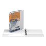 Stride QuickFit Round-Ring View Binder, 3 Rings, 1" Capacity, 11 x 8.5, White View Product Image