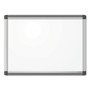 U Brands PINIT Magnetic Dry Erase Board, 24" x 18" (Actual Size: 23" x 17"), White Surface, Satin Aluminum Frame View Product Image