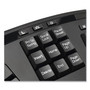 Adesso WKB1500GB Wireless Ergonomic Keyboard and Mouse, 2.4 GHz Frequency/30 ft Wireless Range, Black Product Image 