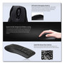 Adesso WKB1500GB Wireless Ergonomic Keyboard and Mouse, 2.4 GHz Frequency/30 ft Wireless Range, Black Product Image 