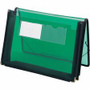 Smead Letter File Wallet - 8 1/2" x 11" - 2 1/4" Expansion - 2 Front Pocket(s) - Polypropylene - Green Product Image 