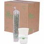 Eco-Products 16 oz GreenStripe Cold Cups - 16 fl oz - Clear, Green - Polylactic Acid (PLA) - Cold Drink - 50/Pack Product Image 
