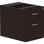 Lorell Essentials Series Box/File Hanging File Cabinet - 21" Height x 16" Width x 22" Depth Pedestal - 2 - Finish: Espresso Product Image 