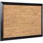 MasterVision Natural Cork Bulletin Board, 24" x 18", Tan Surface, Black Wood Frame View Product Image