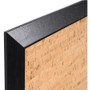 MasterVision Natural Cork Bulletin Board, 24" x 18", Tan Surface, Black Wood Frame View Product Image