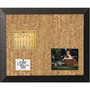 MasterVision Natural Cork Bulletin Board, 24" x 18", Tan Surface, Black Wood Frame View Product Image