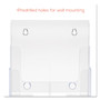 deflecto 3-Compartment DocuHolder, Magazine Size, 9.5w x 6.25d x 12.63, Clear View Product Image