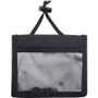 Advantus ID Badge Holders with Convention Neck Pouch, Horizontal, Black/Clear 5" x 4.25" Holder, 2.75" x 4" Insert, 48" Cord, 12/Pack View Product Image
