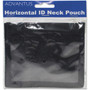 Advantus ID Badge Holders with Convention Neck Pouch, Horizontal, Black/Clear 5" x 4.25" Holder, 2.75" x 4" Insert, 48" Cord, 12/Pack (AVT75452) View Product Image