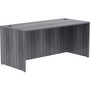 Lorell Weathered Charcoal Laminate Desk Shell (LLR69546) Product Image 