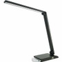 Lorell 8-watt SMD LED Task Light - 8 W LED Bulb - USB Charging, Dimmable - Aluminum, Plastic - Desk Mountable - Black Product Image 