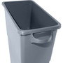 Genuine Joe Waste Container, Space-Saving, 23 Gallon, 20"x11"x30", Gray (GJO60465) Product Image 