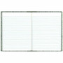 Rediform Center Sewn Lab Notebook - 96 Sheets - Sewn - 7 1/8" x 10 1/8" Sheet Size - White Paper - Green Marble Cover Product Image 